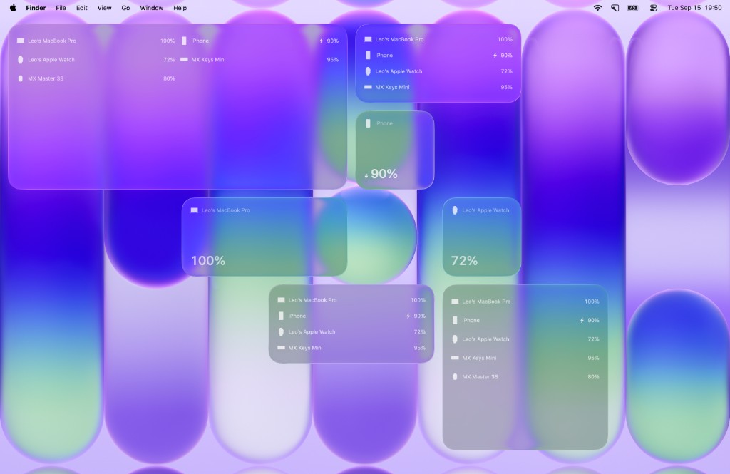Mac widgets